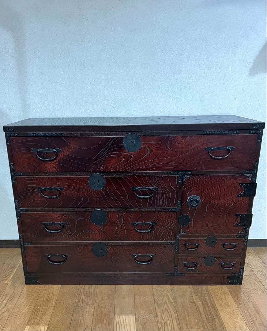 アンティーク和ダンス　鍵付き