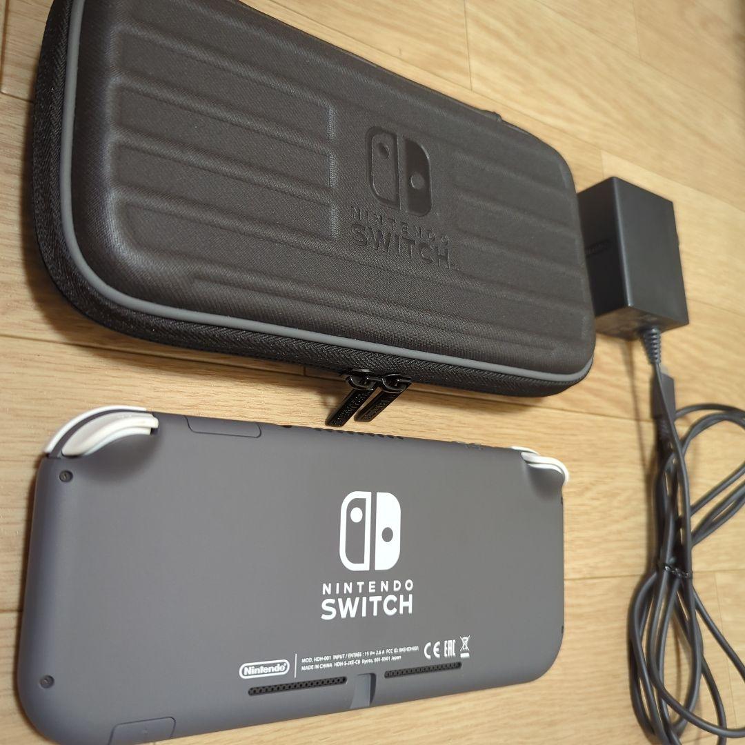 Nintendo Switch Lite グレー 充電器収納ケース付　2020