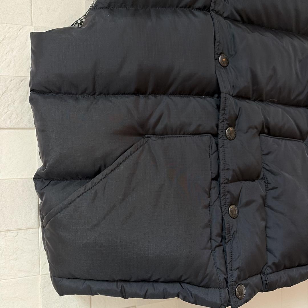 【希少　レア】ノースフェイス　S パープルレーベル　ダウンベスト　黒　ペイズリー