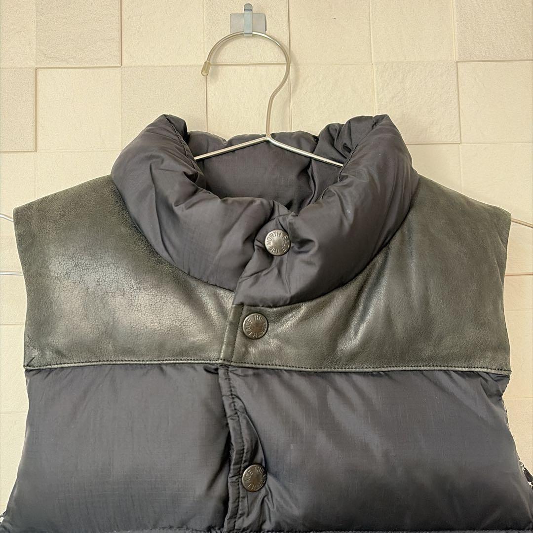 【希少　レア】ノースフェイス　S パープルレーベル　ダウンベスト　黒　ペイズリー