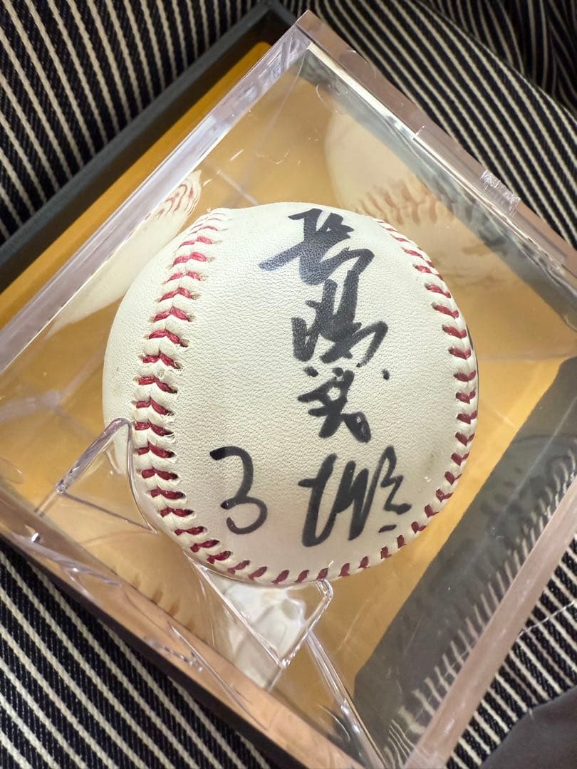 限定お値下げ　長嶋茂雄サイン&座右の銘入り野球ボール ケース付き