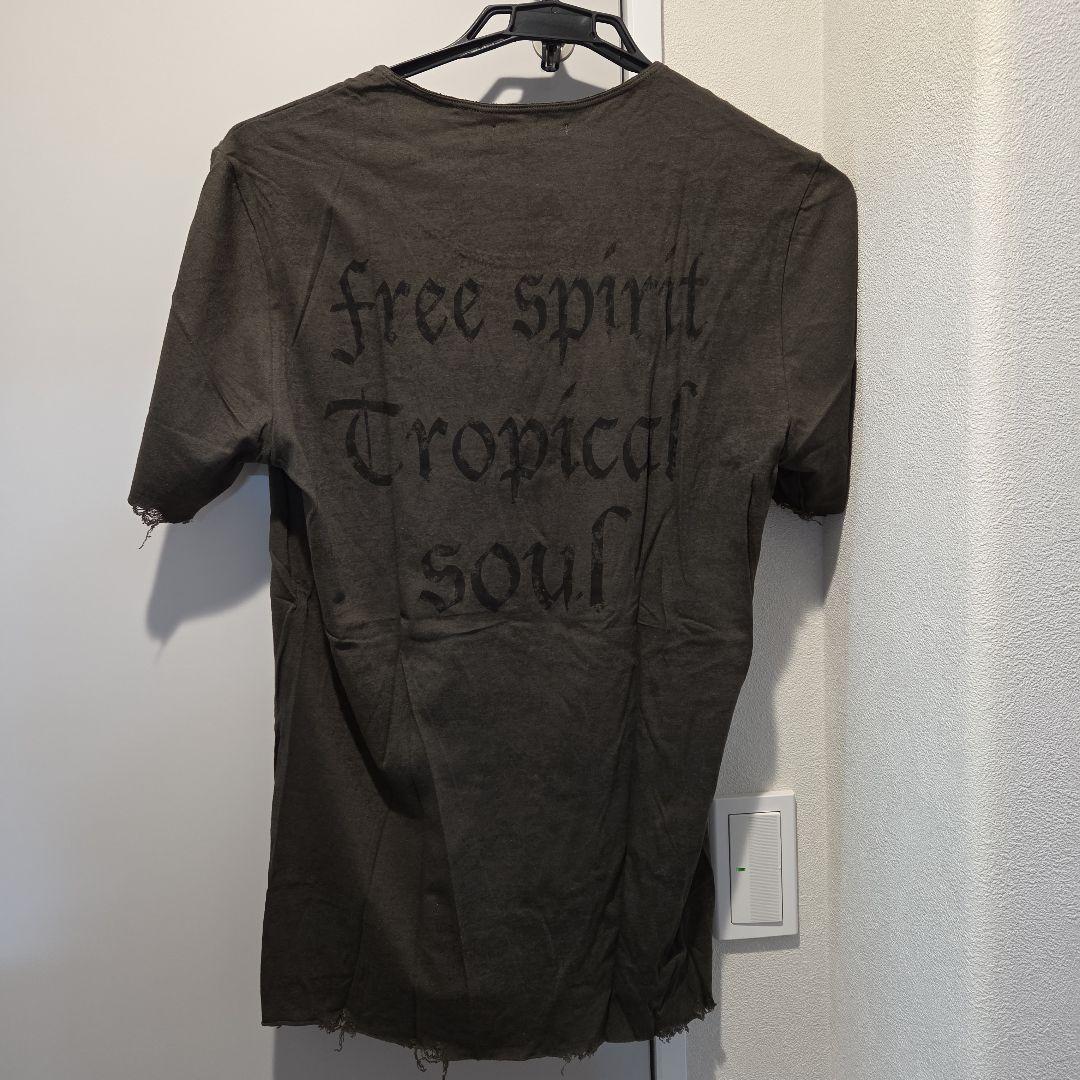 14th Addiction Snake Print Tシャツ S チャコール