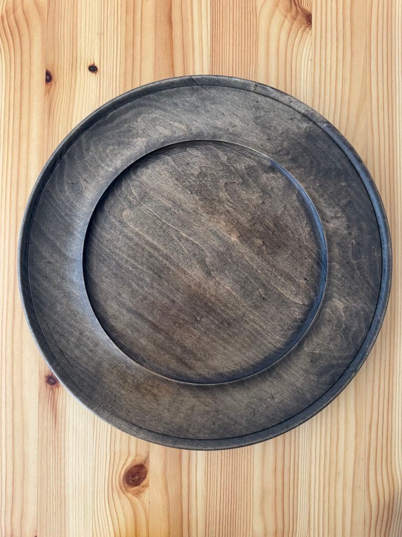 【北山栄太】木製プレート 作家もの／ウッドプレート