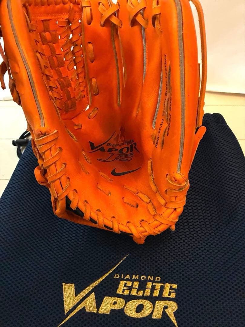 Nike Diamond Elite Vapor グローブ オレンジ