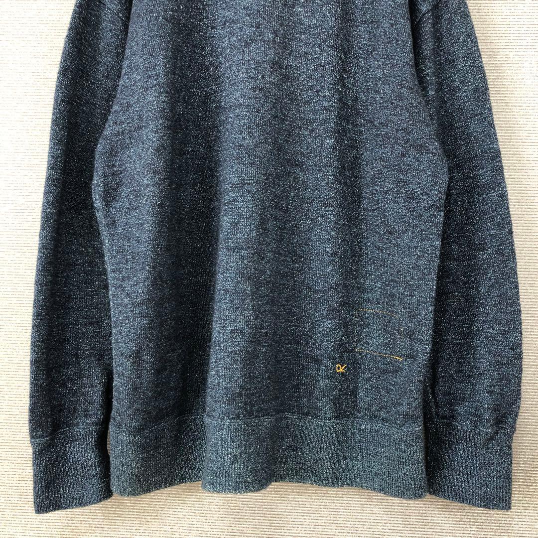 45R でこぼこニットソーの908クルー（影色納戸）