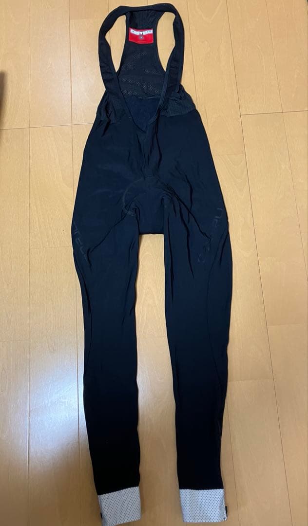 Castelli TUTTO NANOビブタイツ S ブラック（裏起毛、撥水）