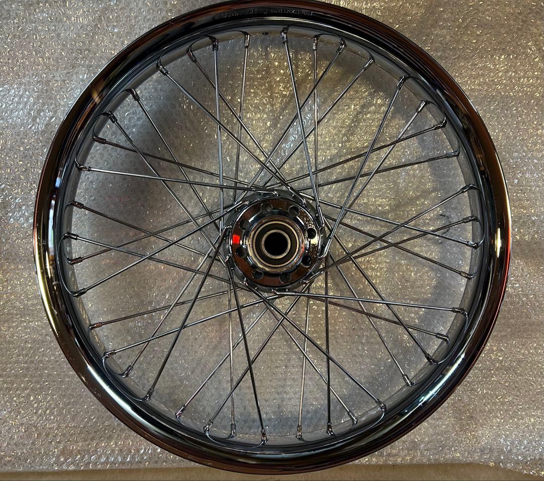 ハーレー 2007 FXSTC 純正スポークホイール 21インチ 2.15J