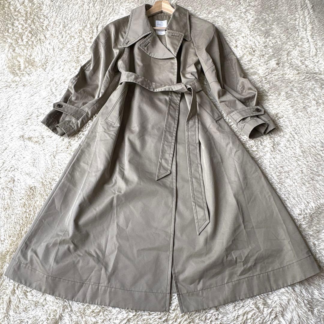 ☆2025SS完売品☆ノーブル　グロウツイルアシメトリーカラートレンチコート　S