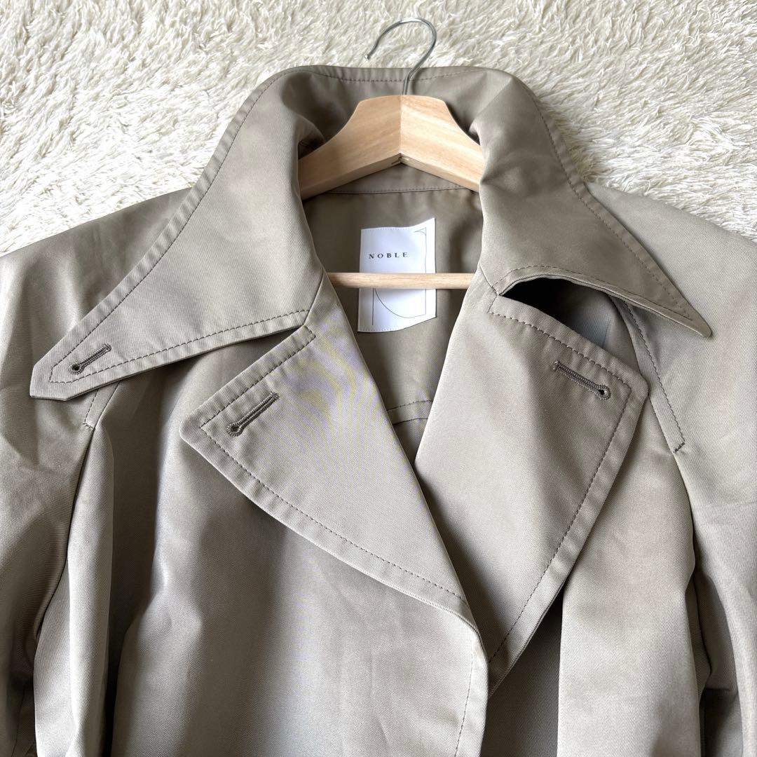 ☆2025SS完売品☆ノーブル　グロウツイルアシメトリーカラートレンチコート　S