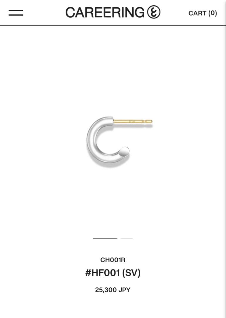 【美品】CAREERING ♯HF-001 片耳用 キャリアリング