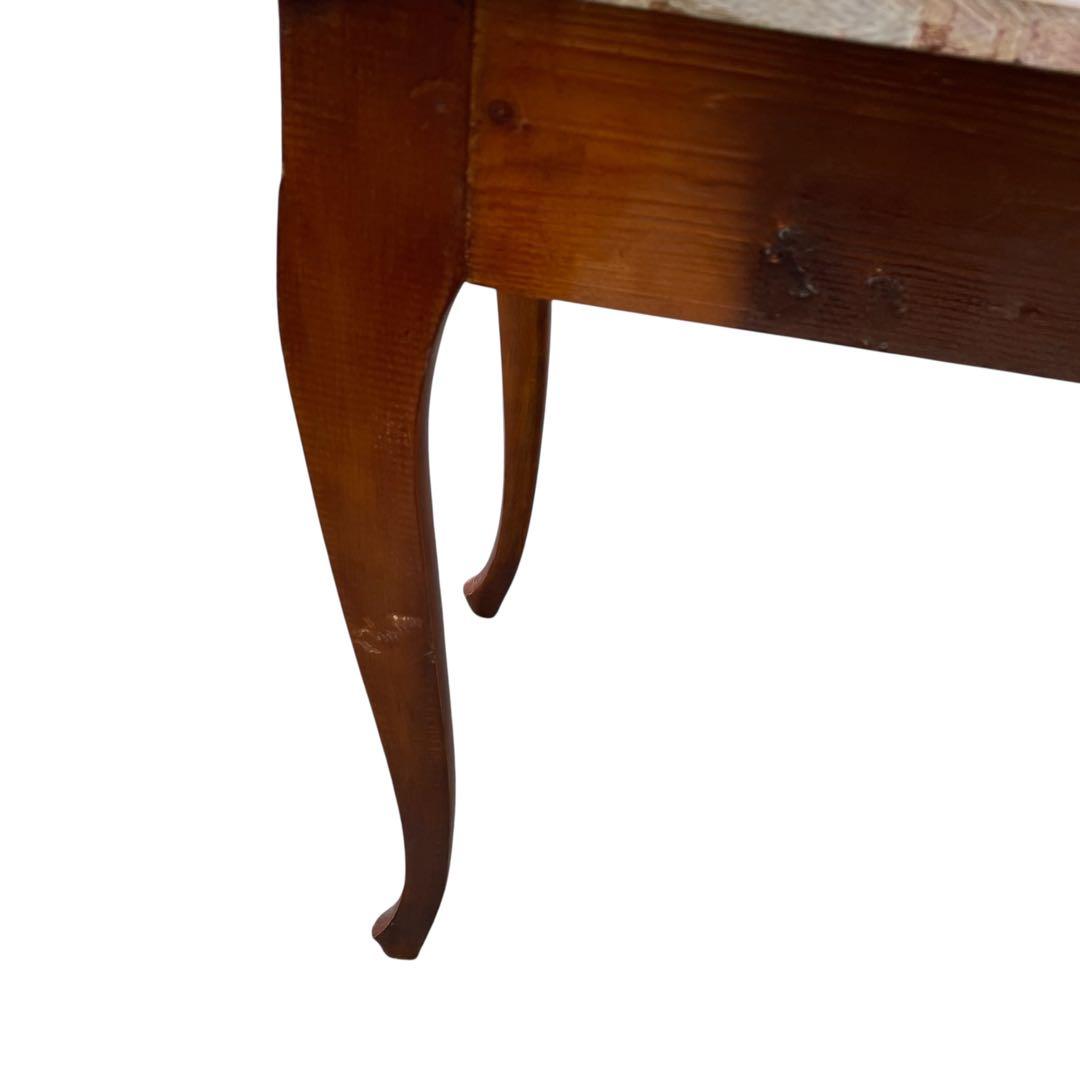 イタリア製　アンティーク調 大理石 サイドテーブル 猫脚　コンソールテーブル