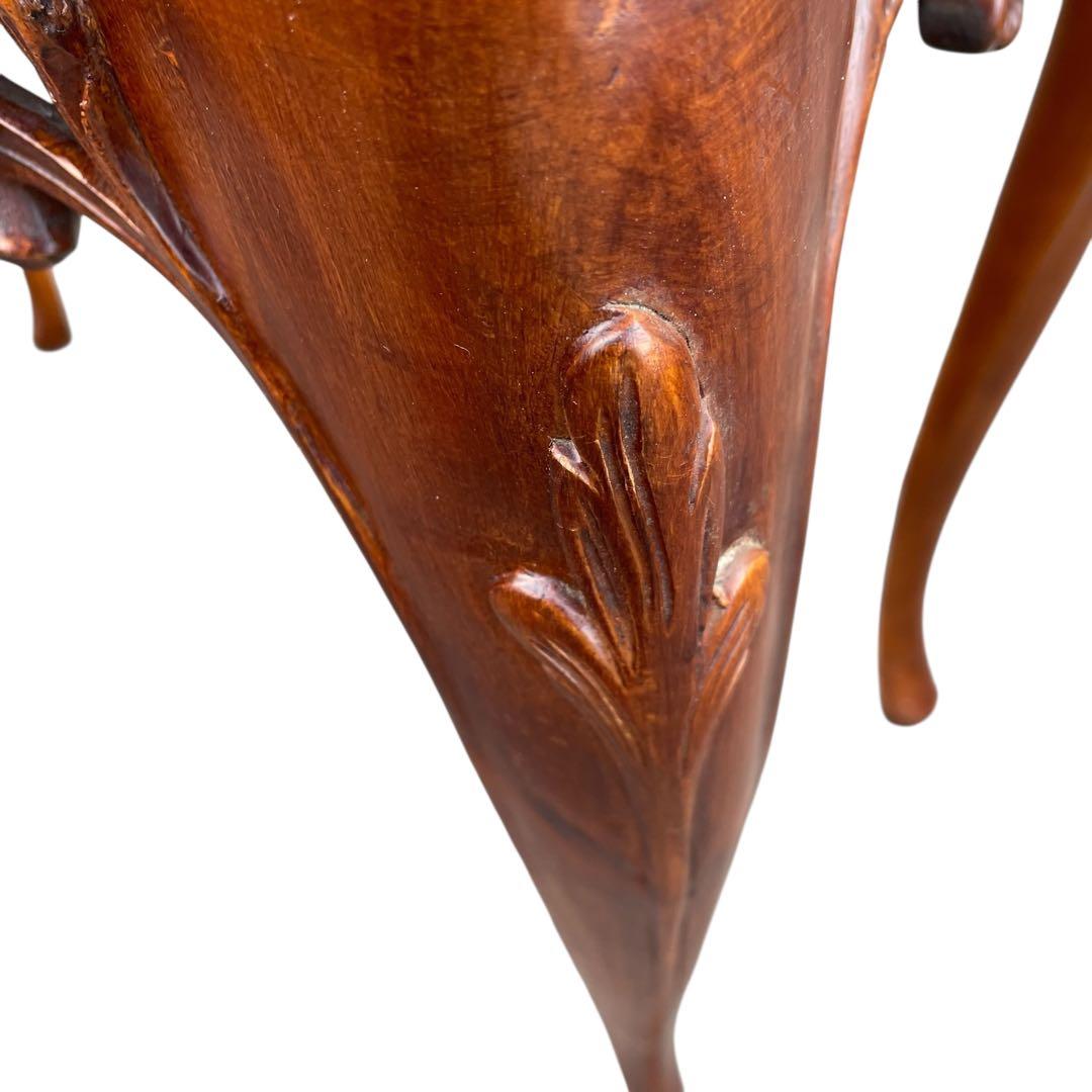 イタリア製　アンティーク調 大理石 サイドテーブル 猫脚　コンソールテーブル