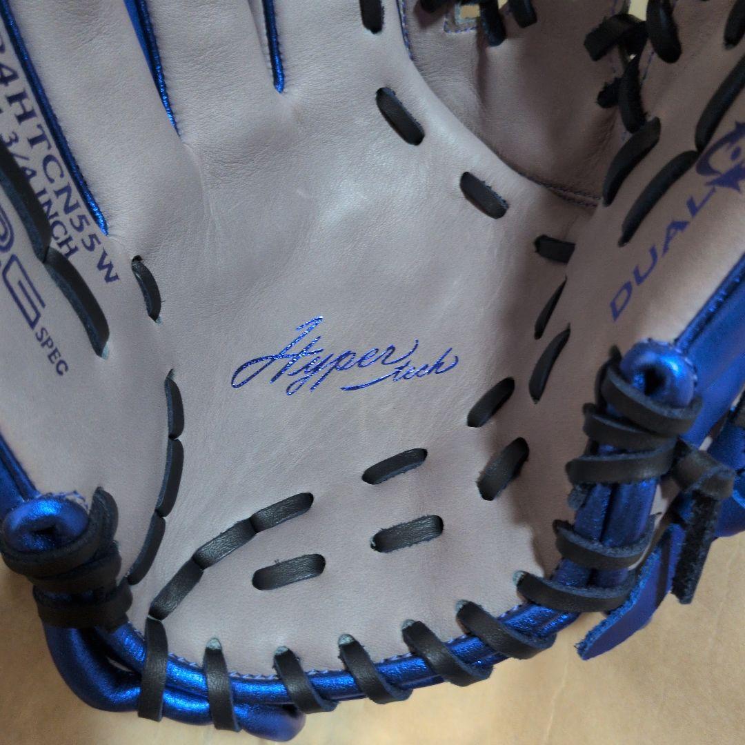 ローリングス:左投げ:大人用:軟式用グラブ:11.75インチ:グレー/ブルー