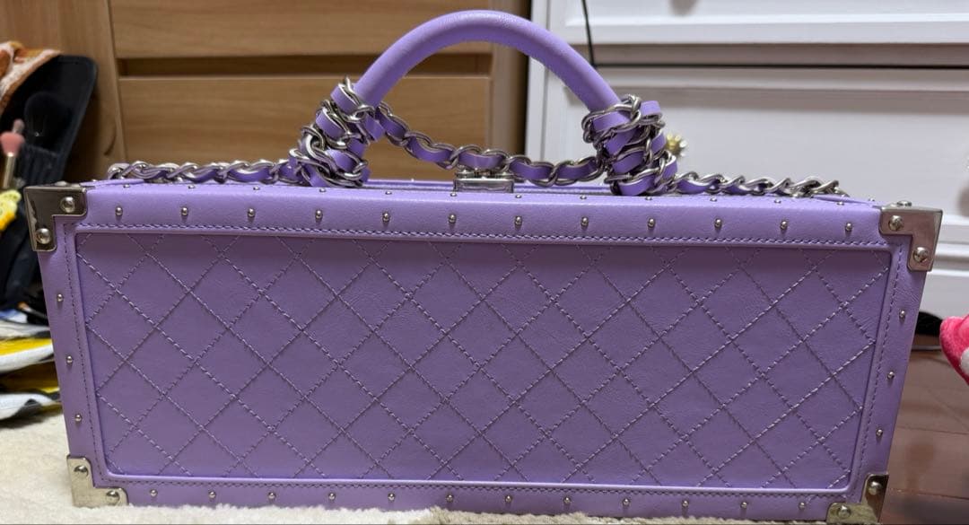 【新品】エンジェル シャンパン ドゥミセック ハロウィン限定パープル〈レザー〉