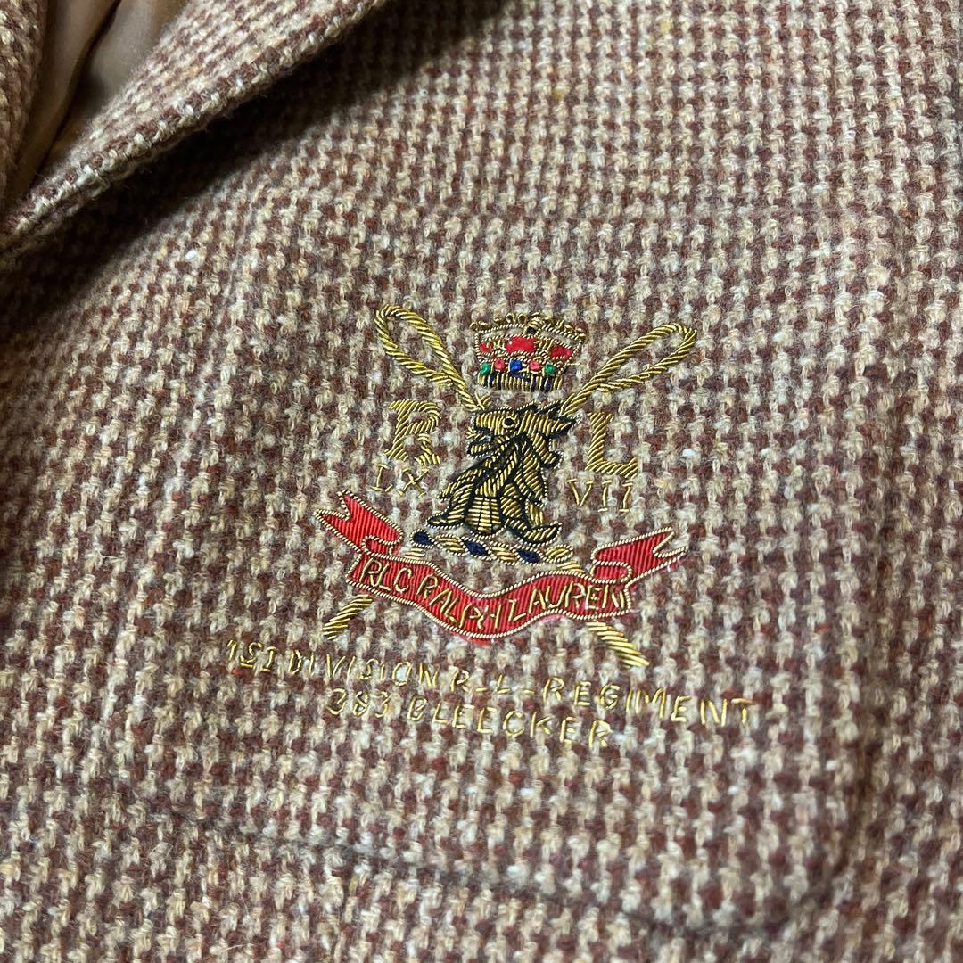 ラルフローレン　テーラードジャケット ブレザー ウール　イタリア製　金刺繍