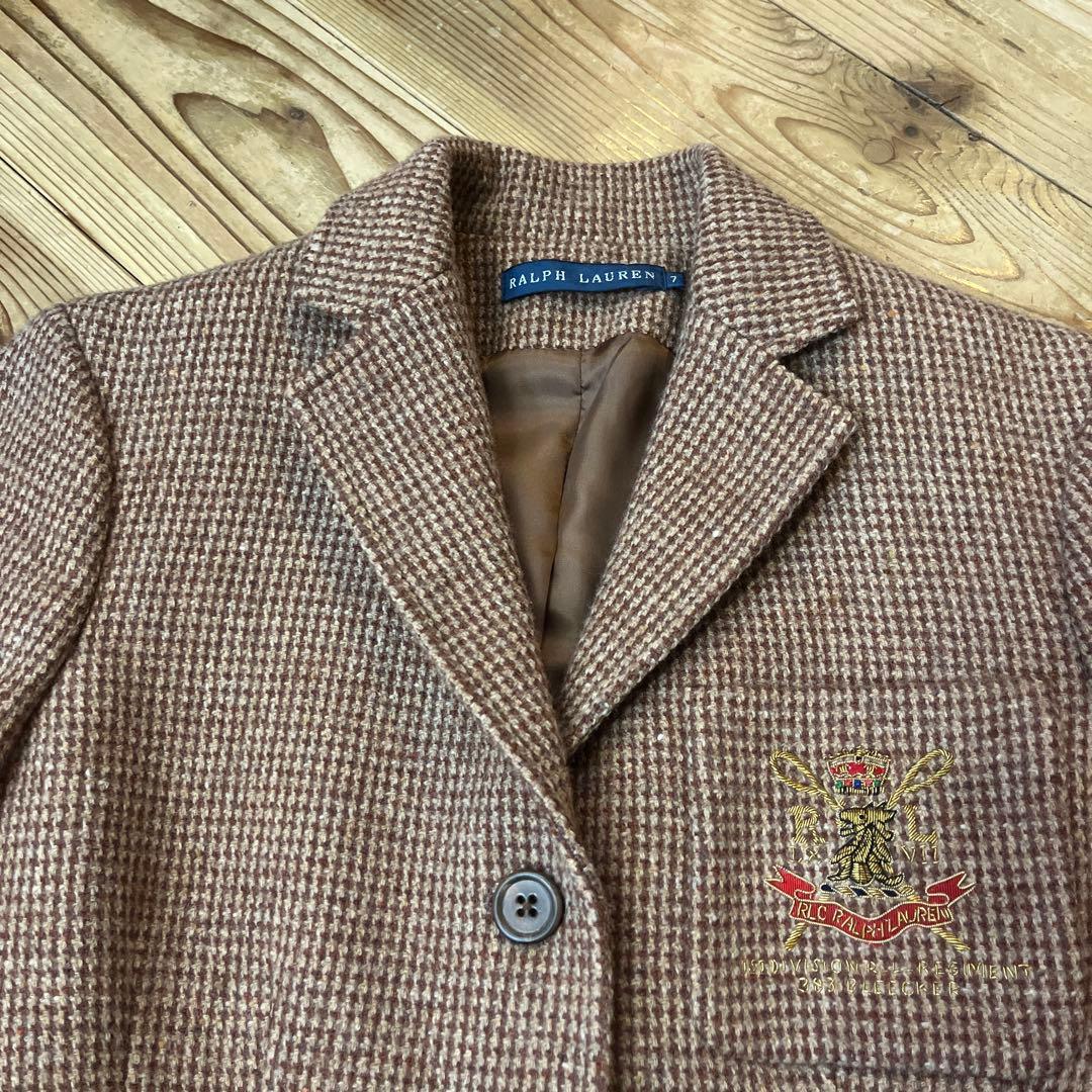 ラルフローレン　テーラードジャケット ブレザー ウール　イタリア製　金刺繍