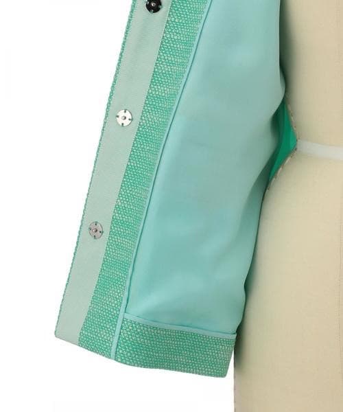 専用品 ドゥロワー フレアスリーブ ノーカラージャケット ツイード ウール