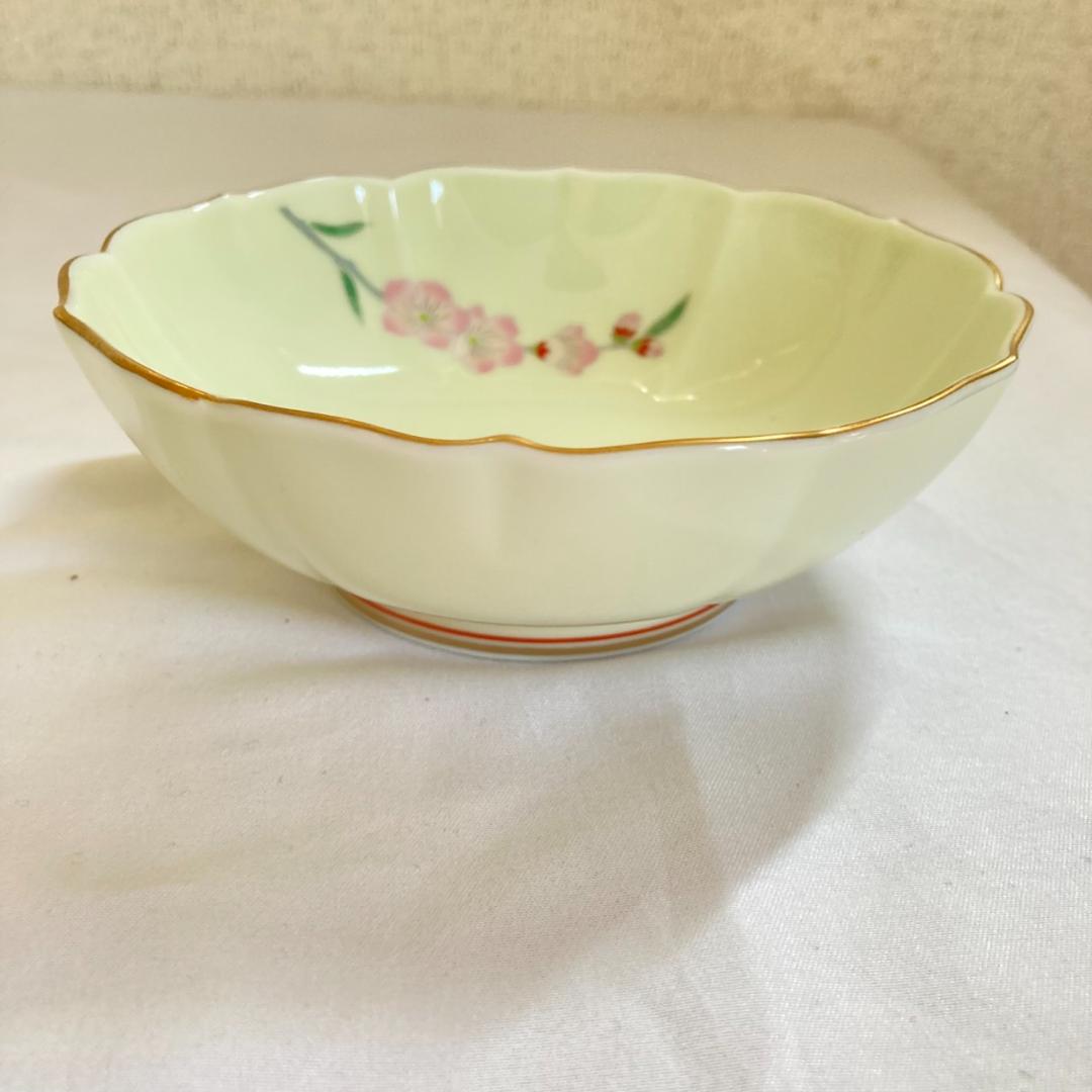 未使用　箱付　深川製磁　桃華　小鉢揃