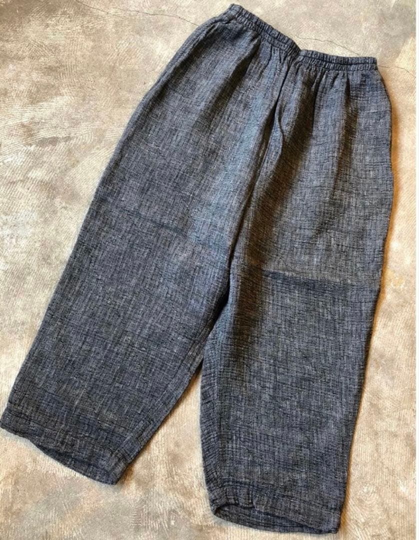 ポータークラシック　サシコリネンプレアムピースパンツ