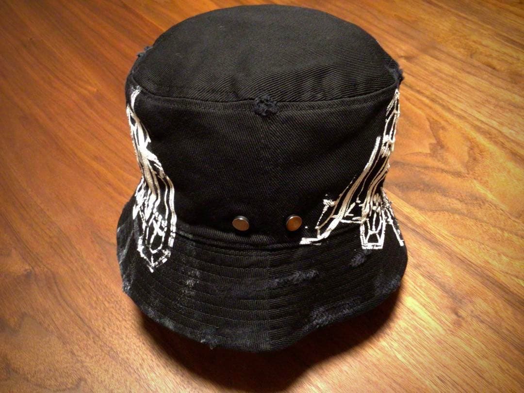 CVTVLIST STENCIL BUKET HAT”BLACK×WHITE\"