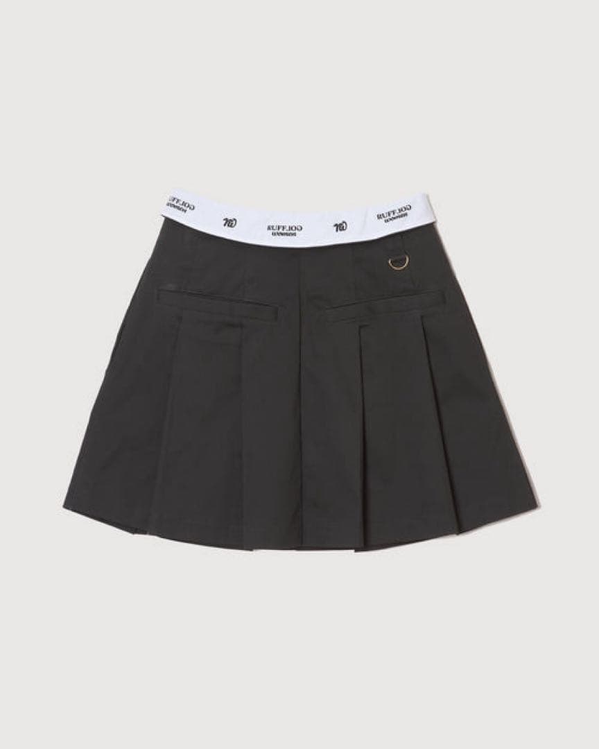 ラフロッグ　ウエストデザインスカート　グレー