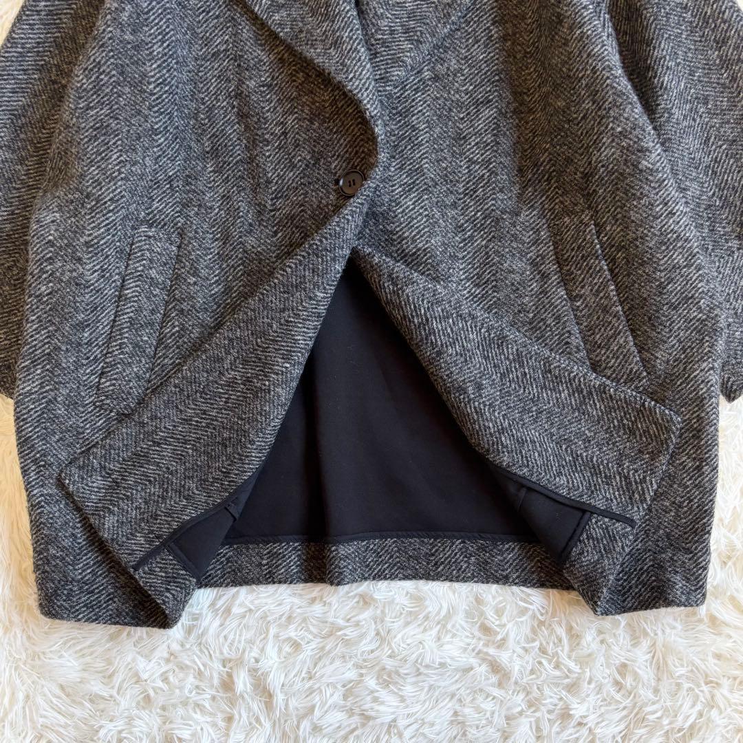 人気✨ スピック＆スパン Wスライバーヘリンボーンミドルコート22AW 38