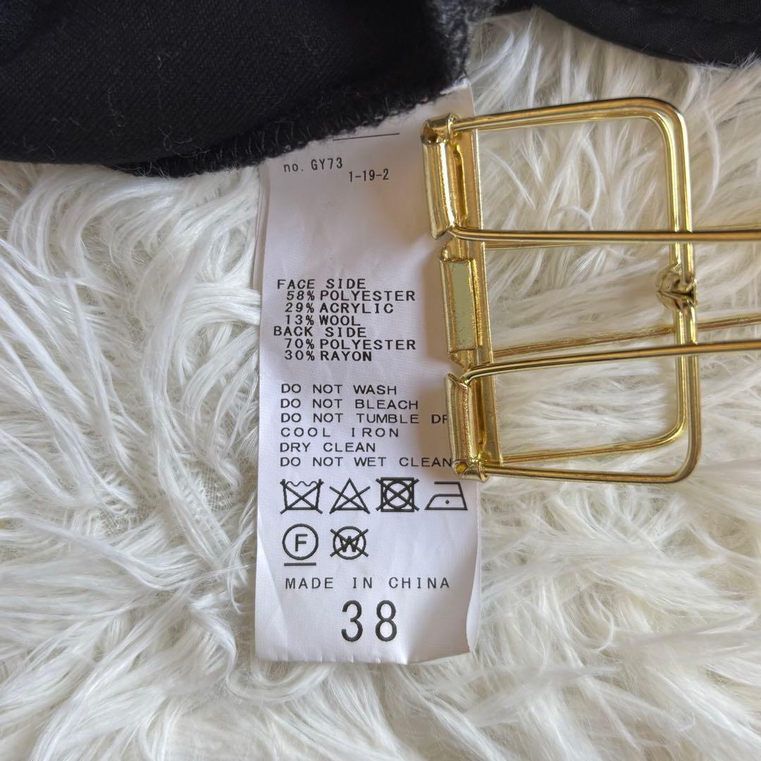 人気✨ スピック＆スパン Wスライバーヘリンボーンミドルコート22AW 38