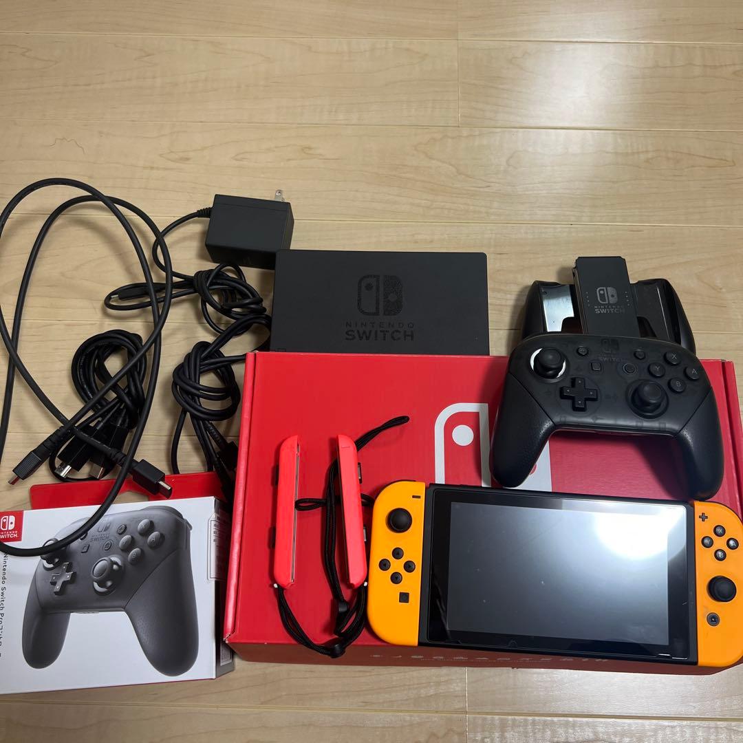 【純正プロコン付き！】Nintendo Switch オレンジ 本体