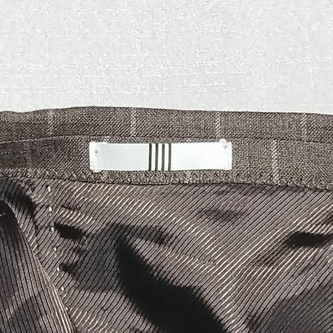 イタリア生地CANONICO スーツセレクト AB6 ブラウンストライプスーツ