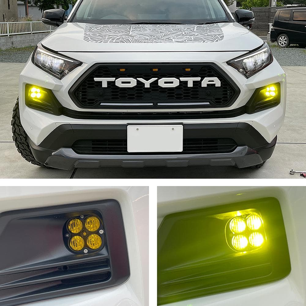 トヨタ RAV4 50系 LED フォグランプ イエロー ライト 3000K