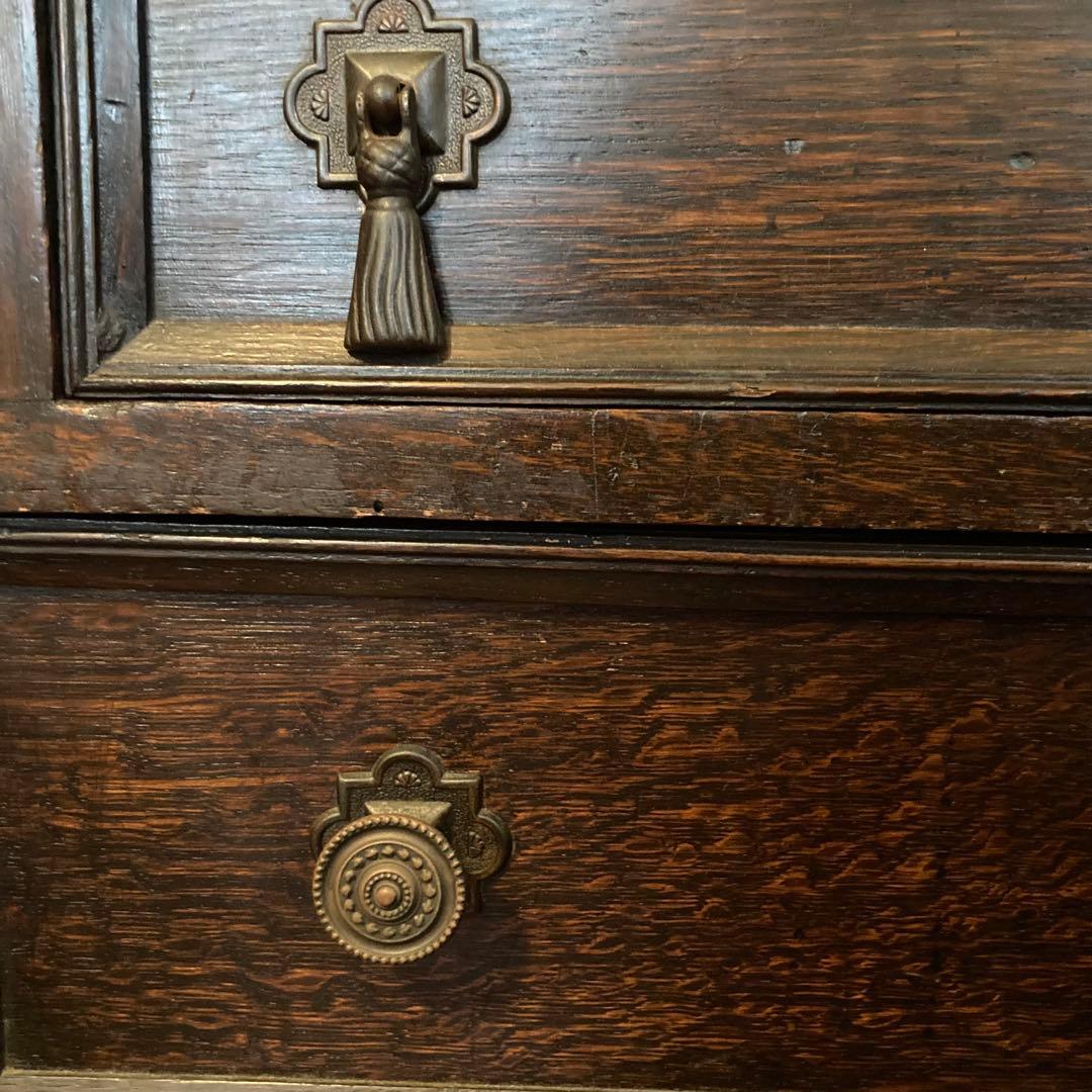 アンティーク　ライティングビューロー 3引き出し