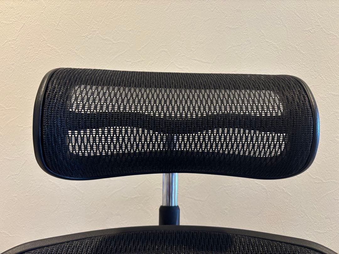 美品　エルゴヒューマン プロ ブラック ハイタイプ エラストメリックメッシュ