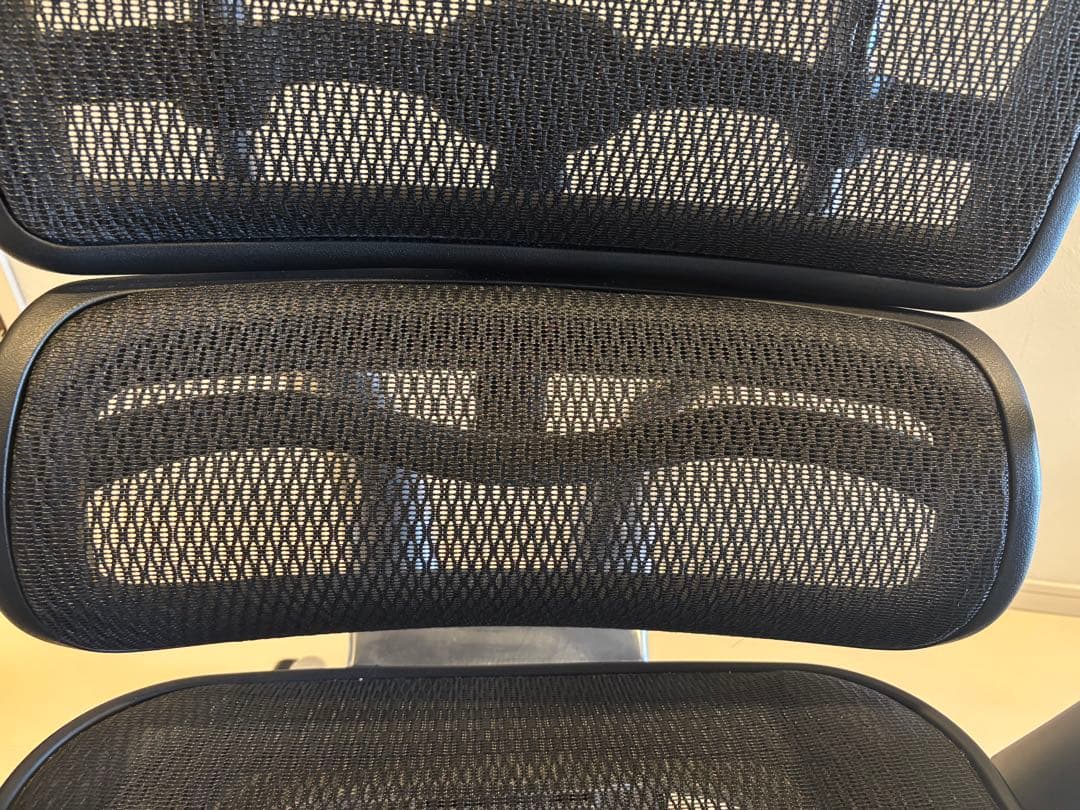 美品　エルゴヒューマン プロ ブラック ハイタイプ エラストメリックメッシュ