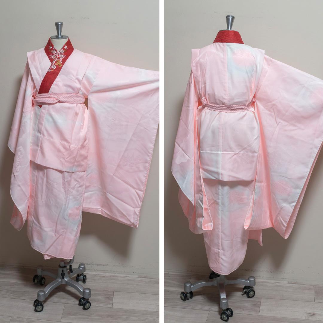 おもち【七五三7歳】正絹・晴着・薄紫グラデ×金駒刺繍 ・鴛鴦流水文様