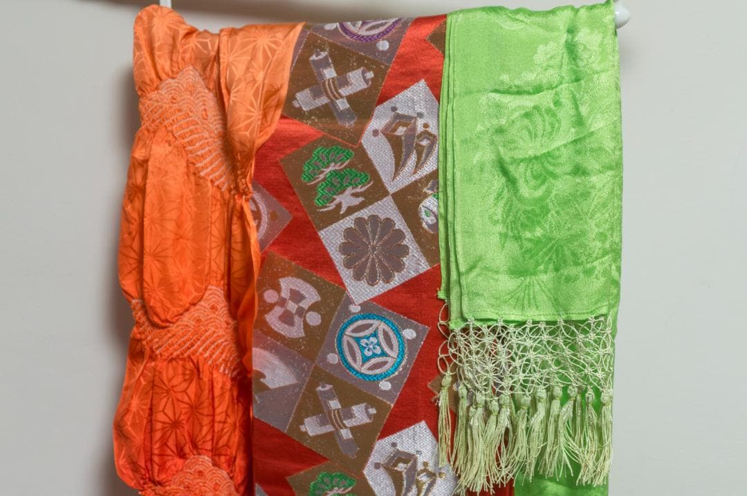 おもち【七五三7歳】正絹・晴着・薄紫グラデ×金駒刺繍 ・鴛鴦流水文様