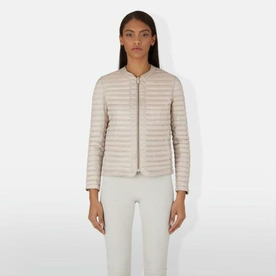 【新品】SAVE THE DUCKノーカラージャケット サンドベージュ