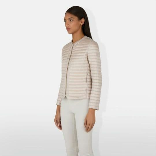 【新品】SAVE THE DUCKノーカラージャケット サンドベージュ