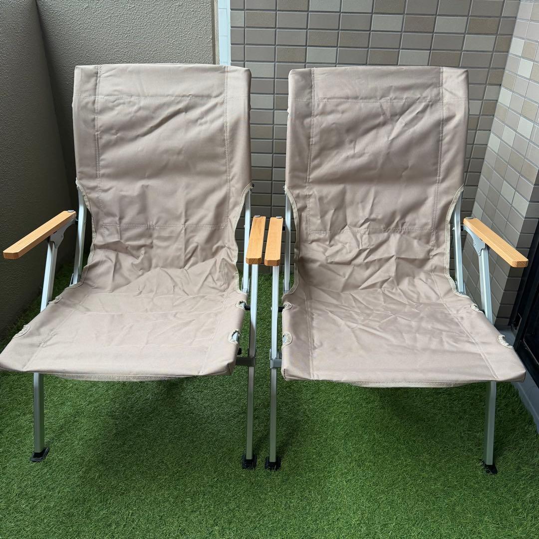 【新品スノーピークOEM品】ローチェア30 カーキ 2脚セット