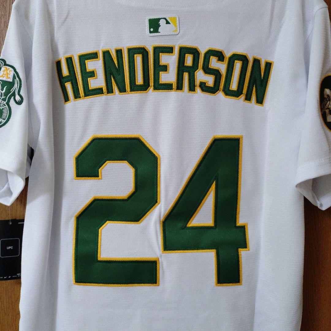 HENDERSON 24番 MLBレプリカユニフォーム
