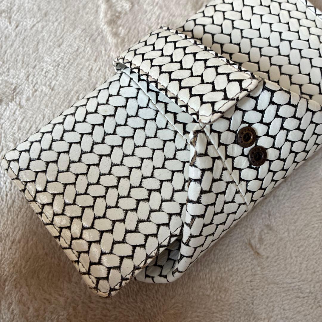 HIROKO HAYASHI ホワイト　オッティカ　折り財布