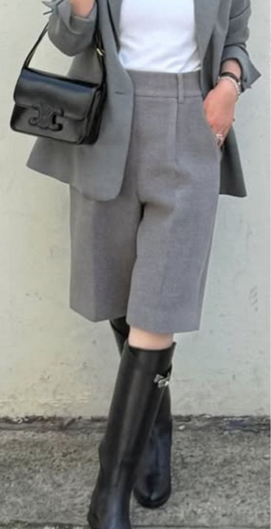 YONFA バミューダパンツ GRAY Sサイズ