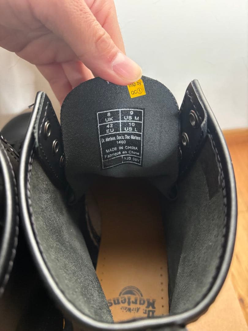 ドクターマーチン 1460 8ホール ブーツ ブラック UK8 EU42 箱付