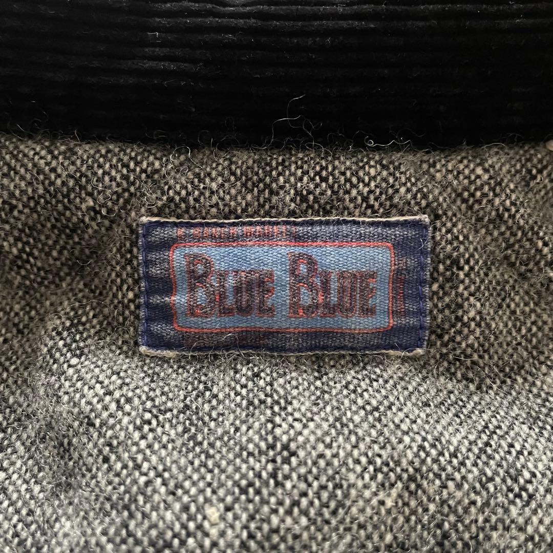 雰囲気良◆BLUEBLUE デニムカバーオール コーデュロイ襟 サイズ3 HRM