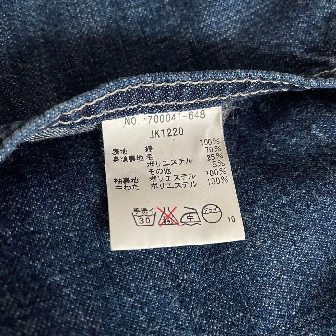 雰囲気良◆BLUEBLUE デニムカバーオール コーデュロイ襟 サイズ3 HRM