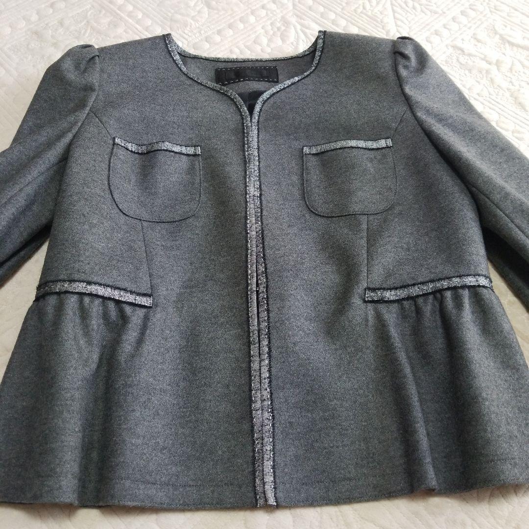 まかろん　新品未使用　TO BE CHIC ノーカラージャケット