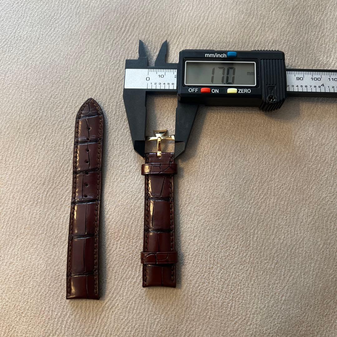 ヴァシュロンコンスタンタン　ブラウンレザーベルト ゴールドバックル