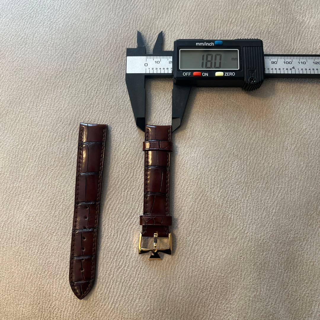 ヴァシュロンコンスタンタン　ブラウンレザーベルト ゴールドバックル