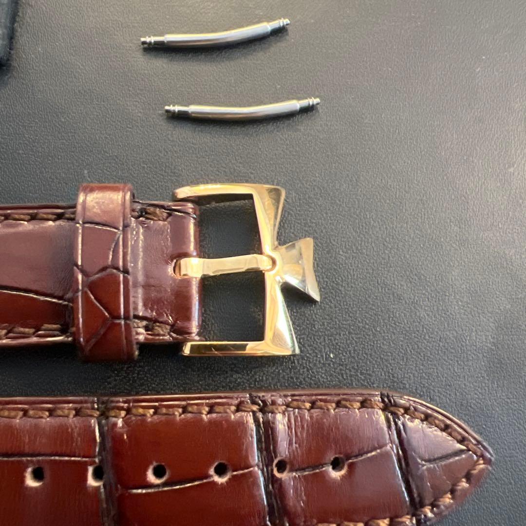 ヴァシュロンコンスタンタン　ブラウンレザーベルト ゴールドバックル