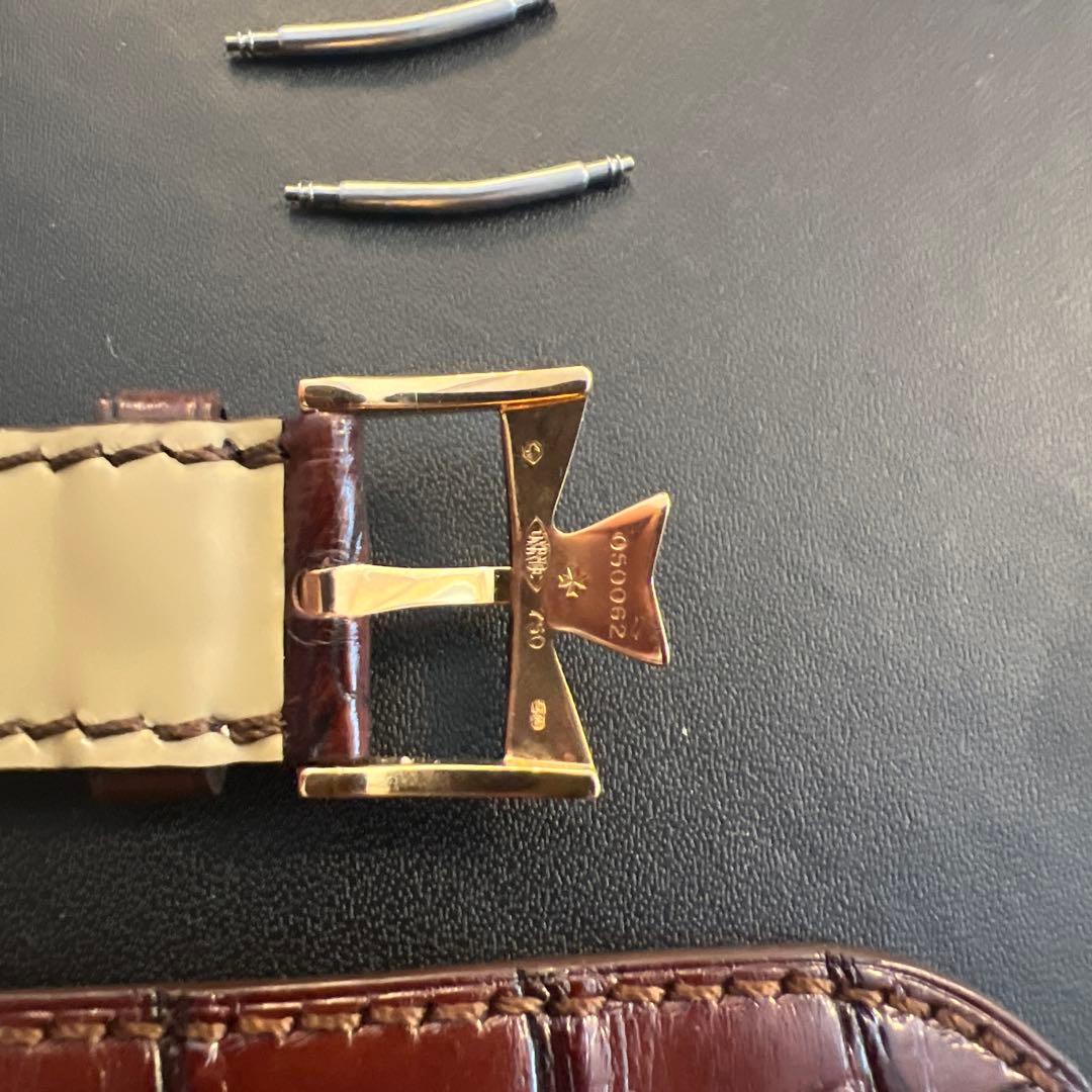 ヴァシュロンコンスタンタン　ブラウンレザーベルト ゴールドバックル