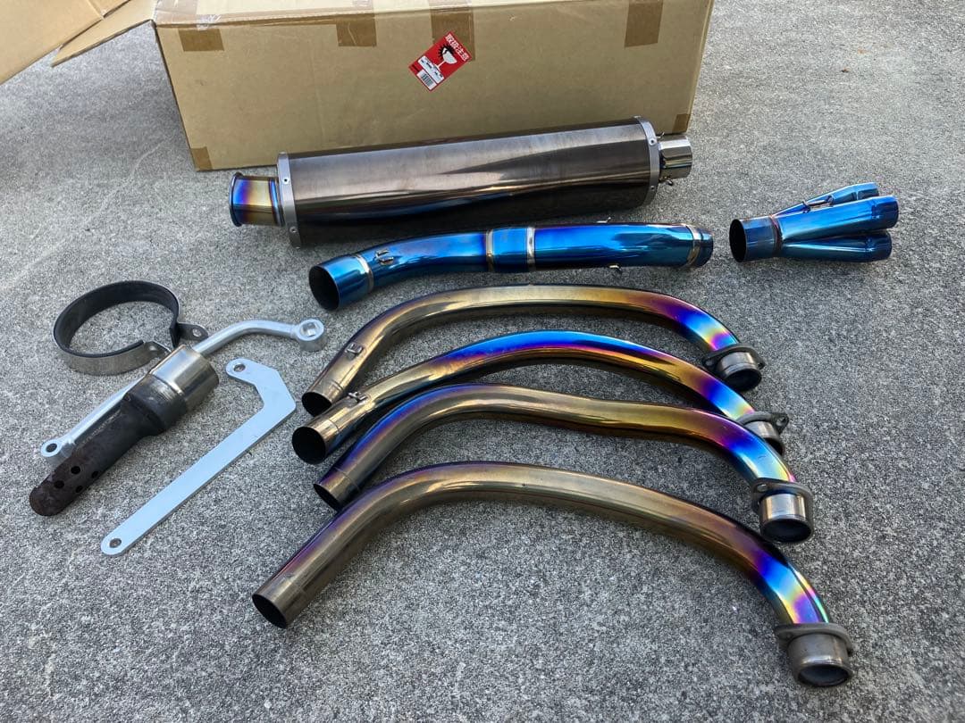 ZRX400 PRO Drag マフラーセット　画像優先‼️ チタン　ステンレス